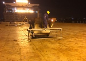 Reinstating works for heavy lifting vessel