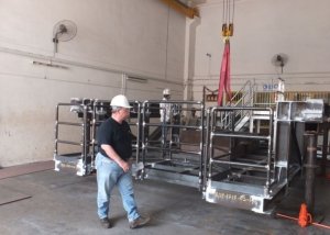 Fabrication of BOP skid access platform