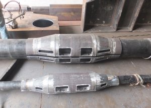 Fabrication of deep water pipeline collar protectors